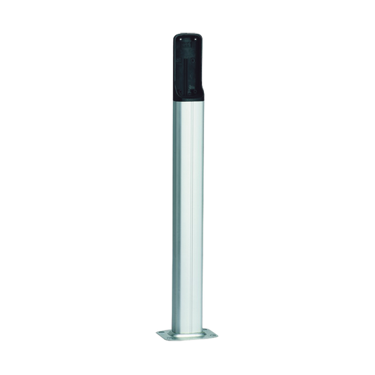 001-DIR-CG Base de PVC para fotoceldas CAME, Color Plata, Altura de hasta 500 mm