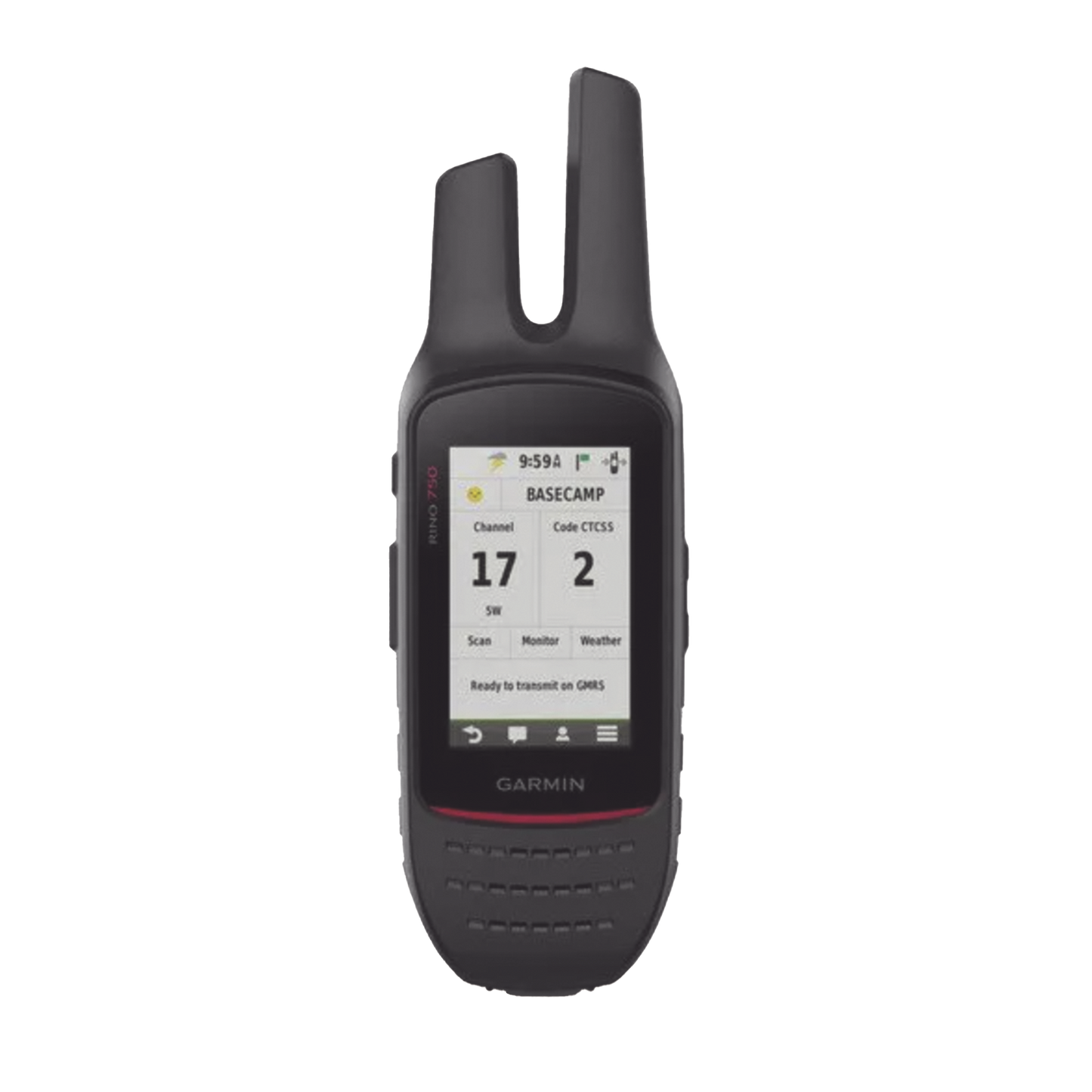 Radio portátil de dos vía con navegador GPS RINO 750