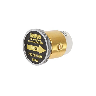 100D - Elemento de 100 Watt en Línea 7/8" para Wattmetro BIRD 43 en Rango de Frecuencia de 200 a 500 MHz.