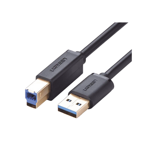 10372 Cable USB-A 3.0 macho a USB-B macho / Ideal para Impresora, Escáner, Pianos, Barras de sonido, etc. / Plug & Play / Compatibilidad Universal / 2 metros
