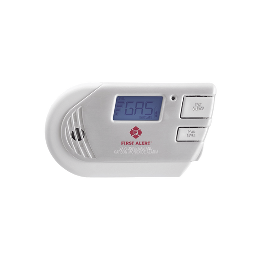 1039760 Detector Combo de Combinación de Gases Explosivos: Metano (GN), Propano (LP) y Monóxido de Carbono (CO), Con Pantalla Digital Retroiluminada, 120 Vca y Batería de Respaldo