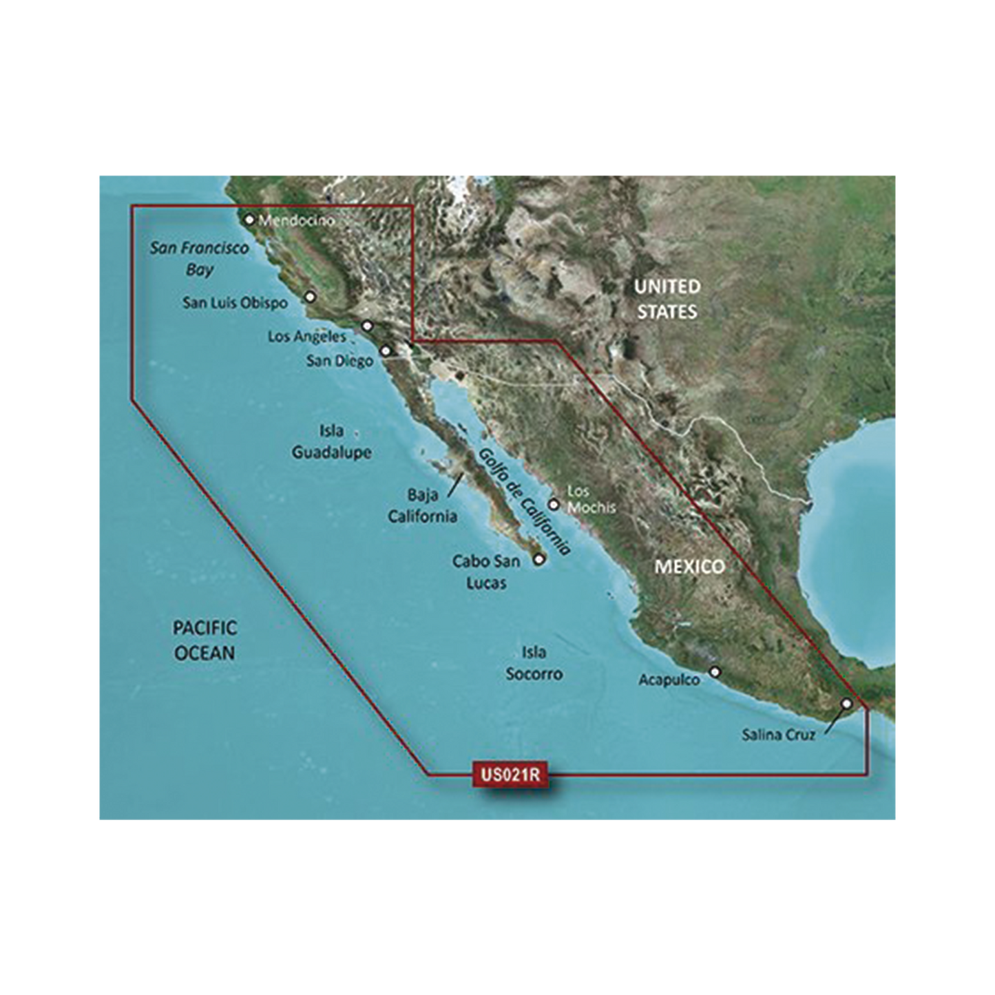 10-C0722-20 - Mapa HXUS021R California - México.