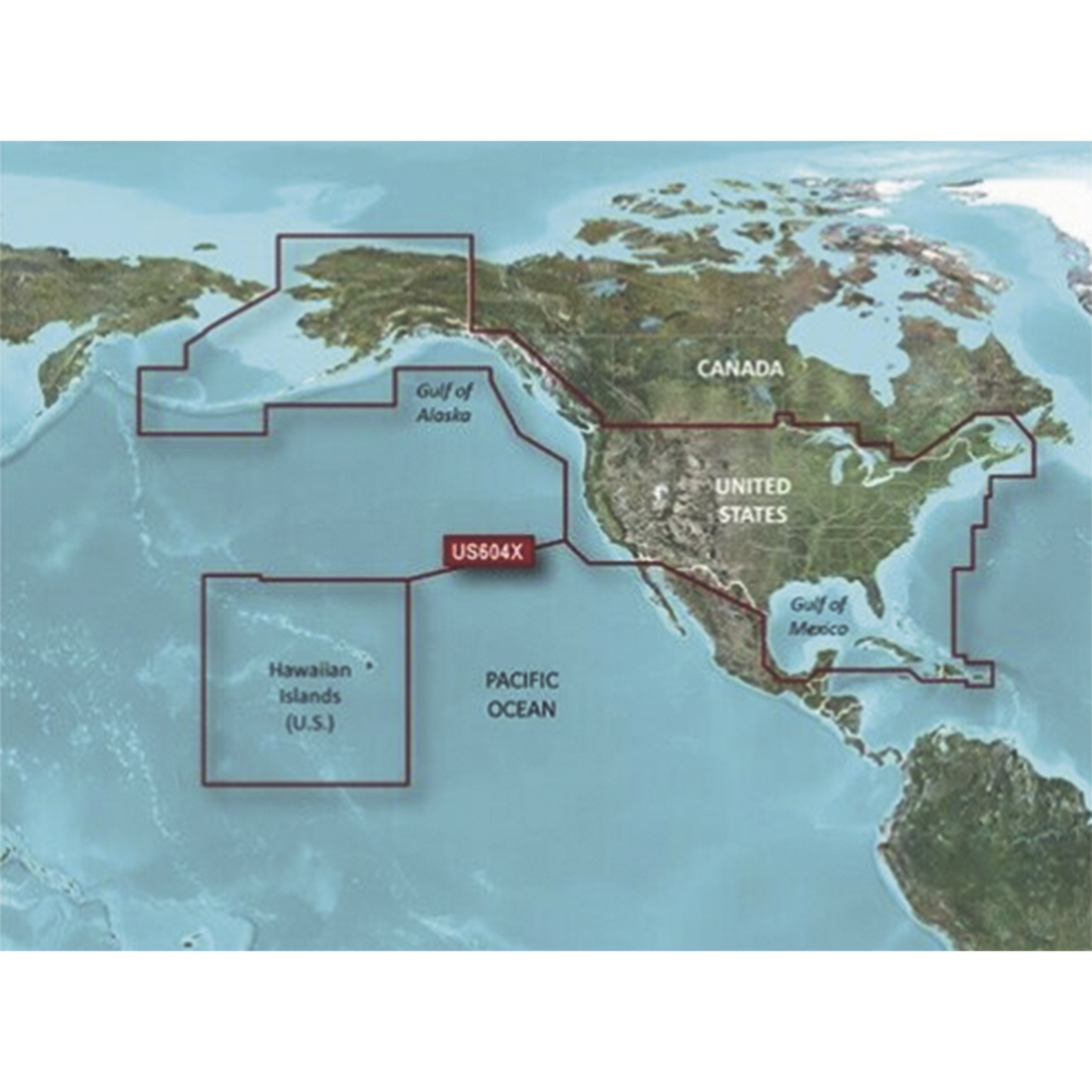 10-C1018-20 - Mapa HXUS604X todas las costas de EE.UU y las costas del oeste de Canada.