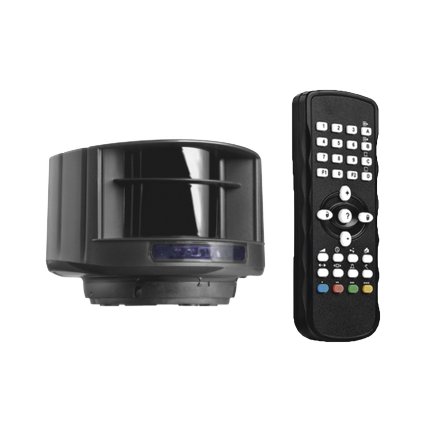 10LZR-H100KIT-19327 Kit de Sensor láser y control remoto / Evite el uso de lazos magnéticos / Protege carriles de hasta 9.6 m de ancho y 9.6 metros de profundidad
