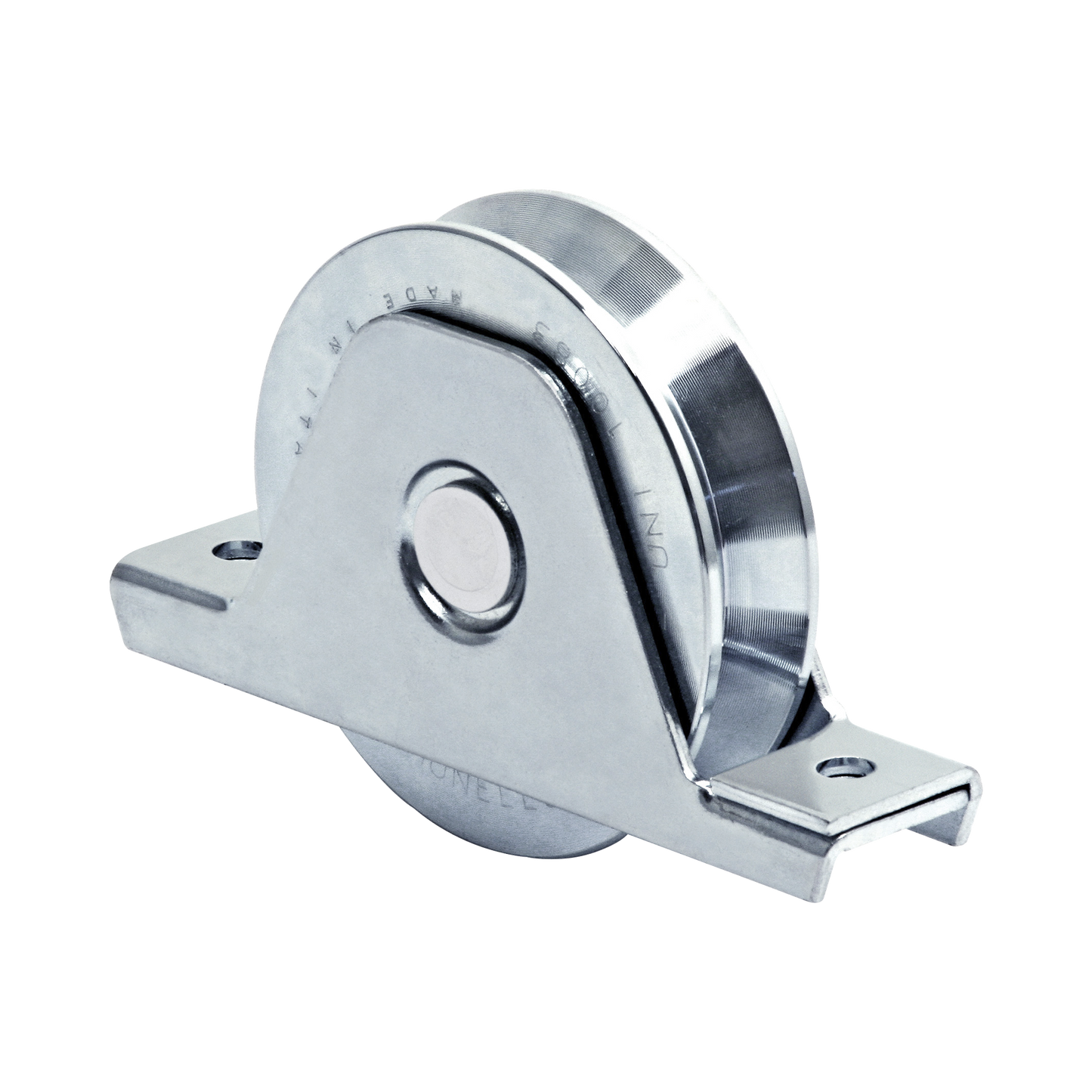 1151-4570-001 - 336V - Rueda de 16 cm / Capacidad Para Puertas de Hasta 640 kg / Canal Tipo "V"