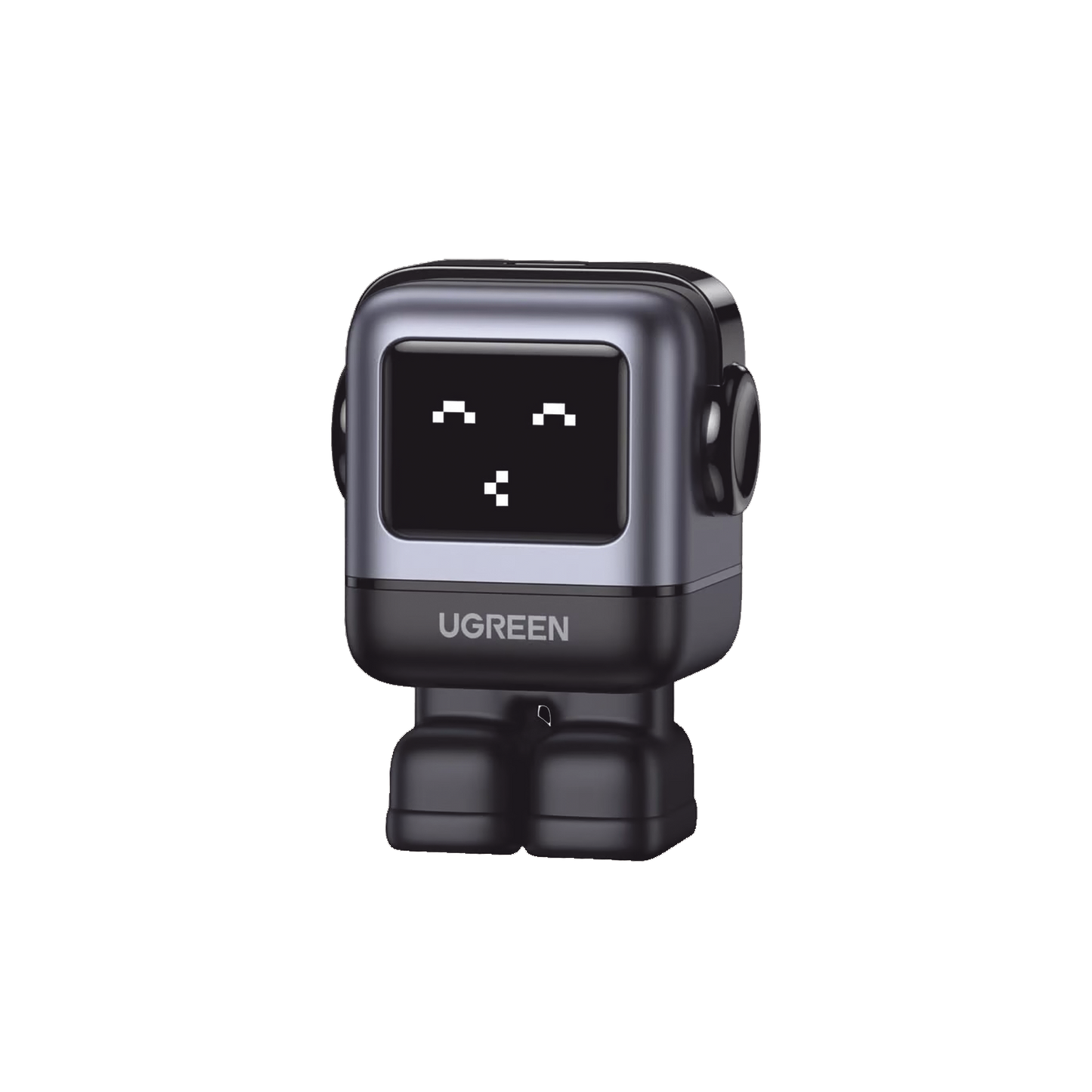 15550B - Cargador Mini GaNRobot 30W serie UNO | 1 USB-C de Carga Rápida | Tecnología GaN II | Multiprotocolo PD/QC/SCP/FCA | Carga Inteligente | Pantalla LED | Zapato Magnético Extraíble | Thermal Guard | Color Negro.