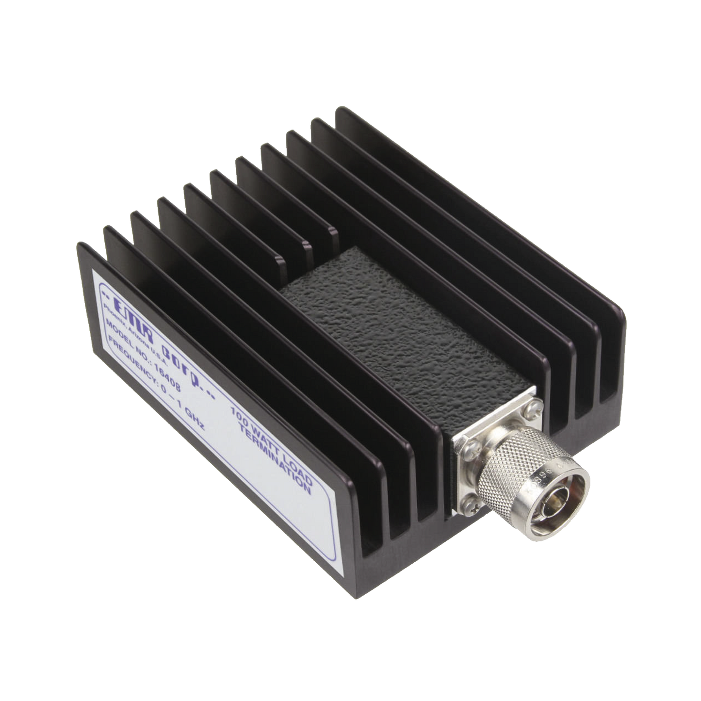 Carga fantasma de 50 Ohm, 100 Watt (max.) (10 Seg.), DC-1000 MHz, Conector N Macho.