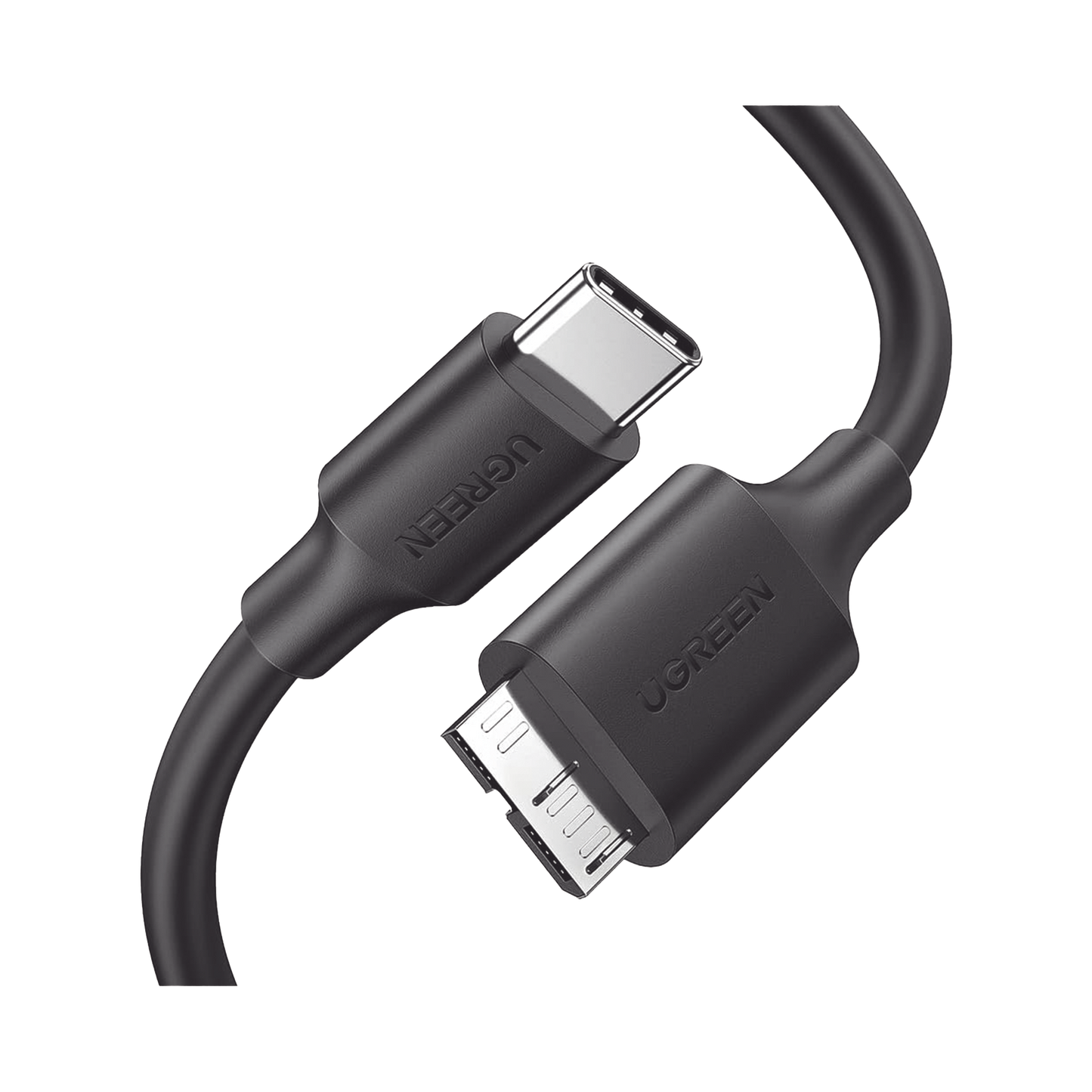 20103 - Cable USB Tipo C 3.0 a Micro Tipo B | 1m |Carga Rápida | 5 Gbps | Transferencia de Datos | Blindaje Interior Múltiple | Compatible con Disco Duro Externo, Portátiles, Seagate, Nikon, Canon.