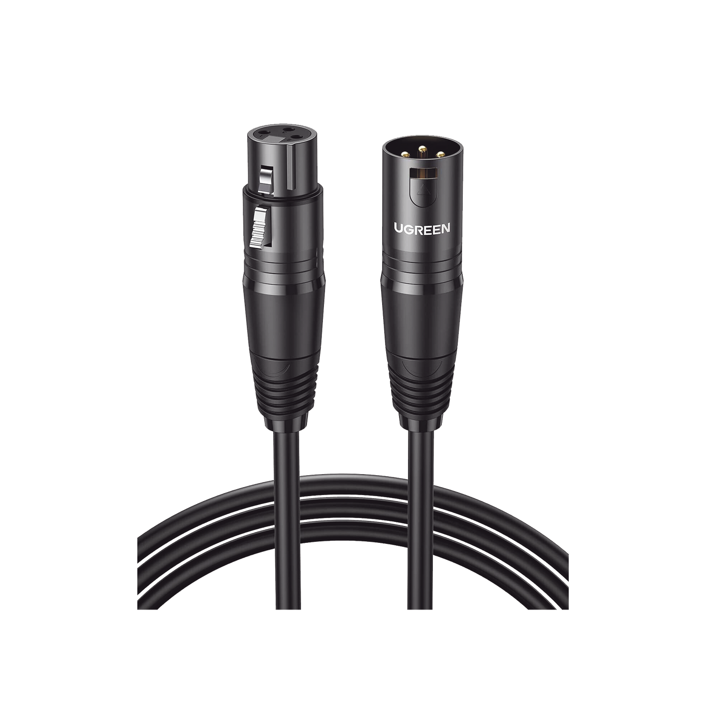 20712 - Cable para Micrófono XLR Tipo Canon Macho a Hembra | 5 Metros Plug & Play | Anti interferencias | Triple Blindaje | Alta Calidad | Color Negro
