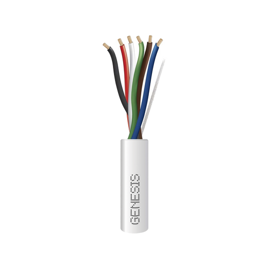 2106-1101/1000 Bobina de 305 Metros / Cable de Cobre / 6 x 22 AWG / Tipo CMR-CL3R / Para Interior / Para Aplicaciones de Control de Acceso / Alarmas de Intrusión / Automatización / Interfonos y TV Porteros