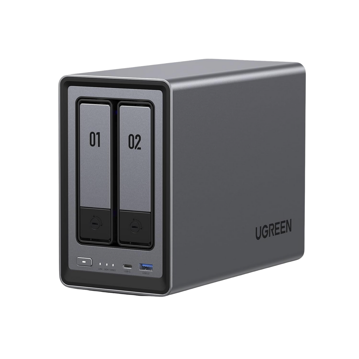 25242 - NASync DXP2800 | SO UGOS Pro | Intel N100 12th Gen Intel® 4 Core™ | 2 Bahías SATA hasta 48TB | 2-Bahias (M.2 NVMe) hasta 16TB | 8GB DDR5 (Exp. a 16GB) | Ethernet 2.5G | HDMI 4K | 2* USB2.0 | 1*USB 3.2Gen | 1* USB 3.2Gen2 | 1*USB-C 3.2Ge