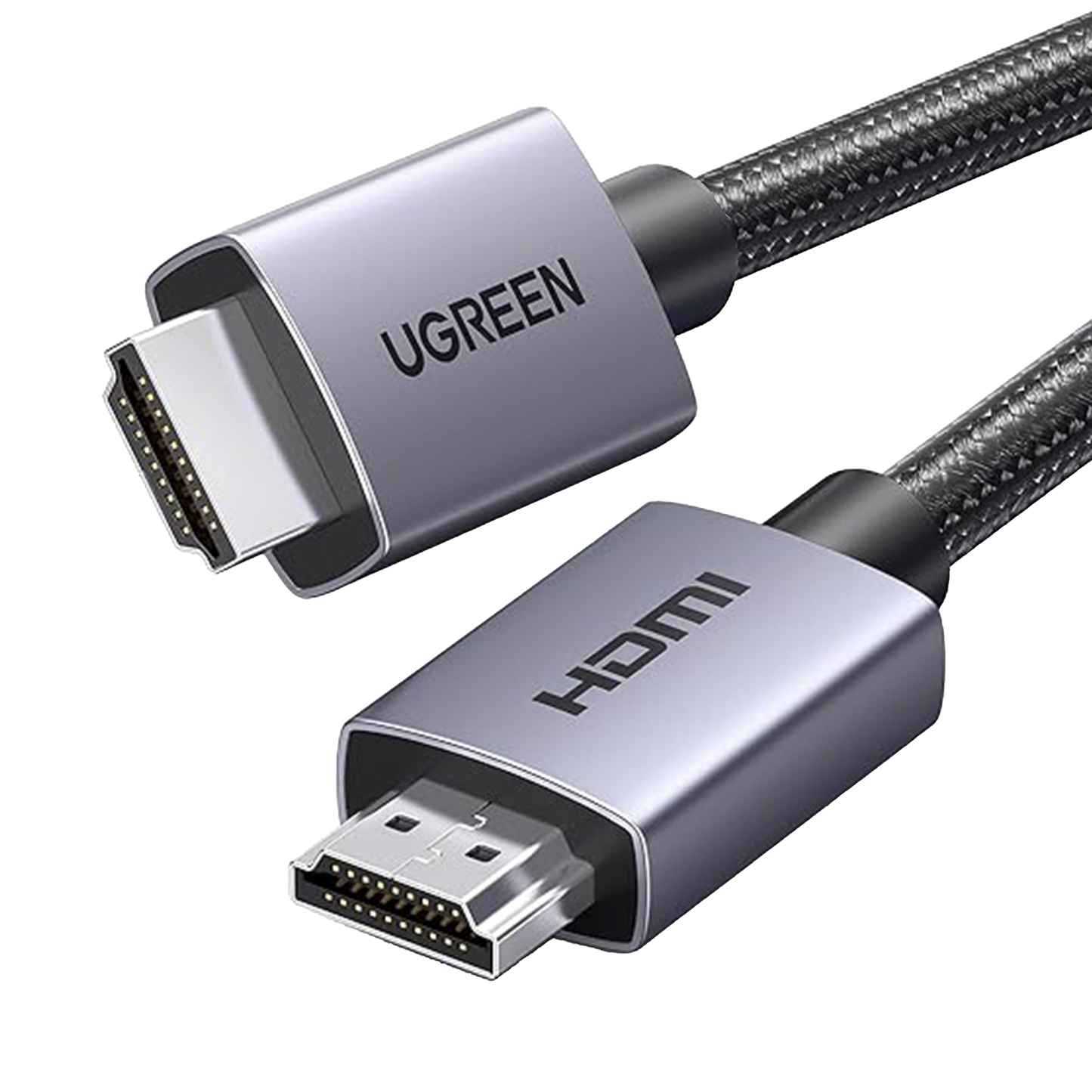 25300 Cable HDMI 2.0 de Nylon Trenzado | 3 metros | 4K@60Hz | ARC | Dolby ATMOS | Verdadero HD | DTS HD | HDR | Inversivo 3D | 3 modos de visualización | 3 Capas de Protección + 4 de Blindaje | Niquelado | Carcasa de Aluminio.