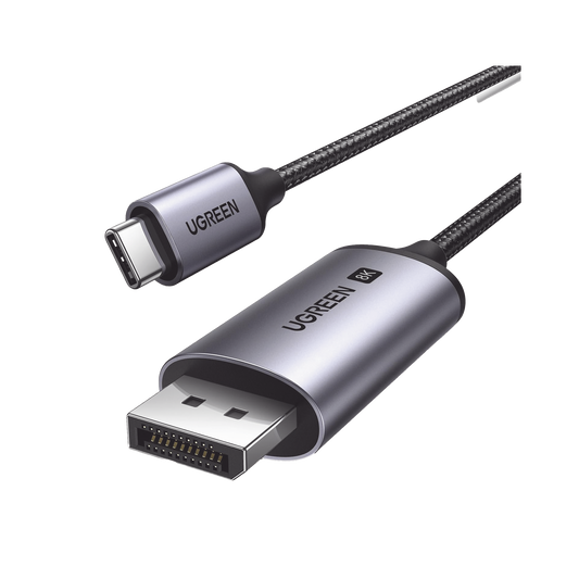 25839 Cable USB-C a DP 1.4 | 3 metros | Compatible con Thunderbolt 3 & 4 | 8K@60Hz | 4K@240Hz | HDR10+ | eARC | DTS | 3D | ALLM | VRR | | FreeSync G-Sync | Caja de Aluminio | Nylon Trenzado | Conector Niquelado | Blindaje Multicapa.