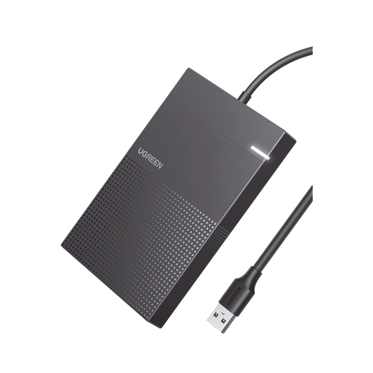 30719 Carcasa de Disco Duro 2.5 (Enclosure) | Adecuado para HDD y SSD de 2.5? | Chip Inteligente | UASP & TRIM | Led Indicador | ABS | Hibernación Automática | Compatible con SATA I II III, HDD, SSD de hasta 6TB.