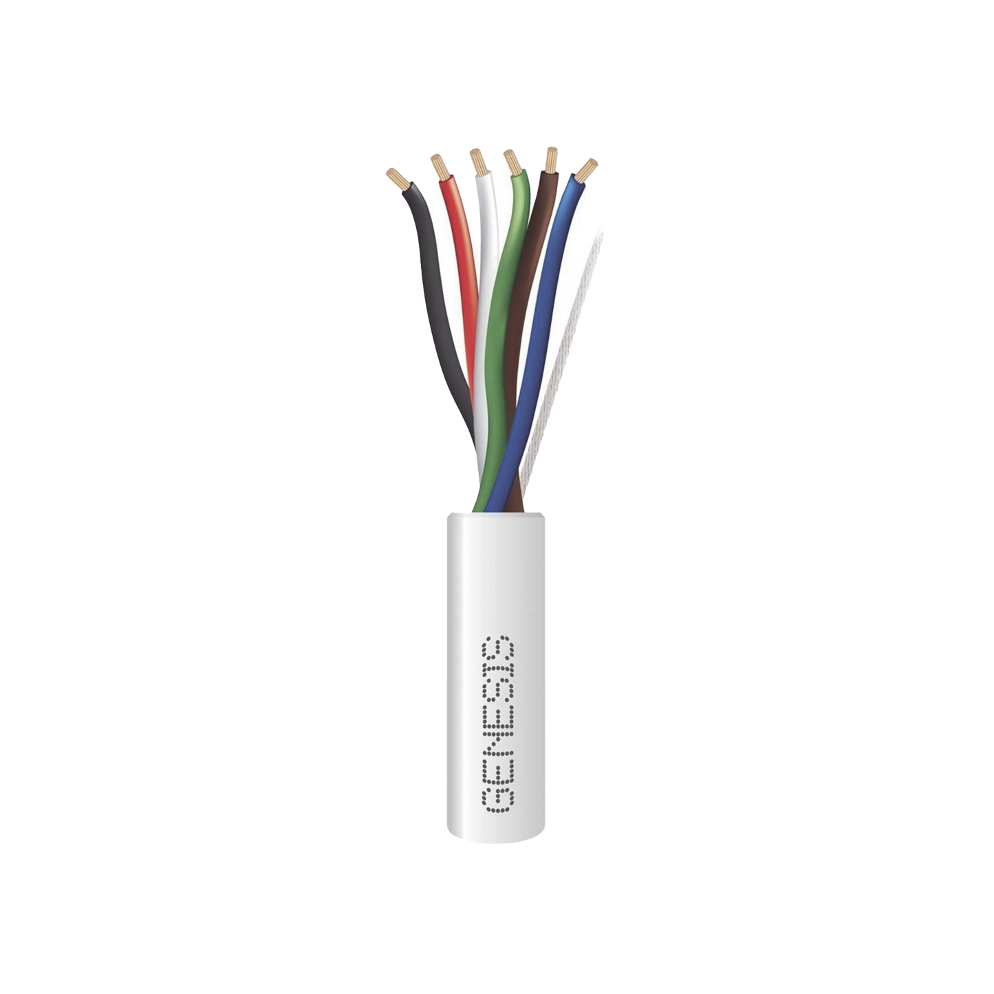 3116-1012 Bobina de 305 Metros / Cable de Cobre / 6 x 18 AWG / Para Interior / Color Blanco / Para Aplicaciones de Alarmas de Intrusión/Control de Acceso/ Automatización / Interfonos y Tv Porteros