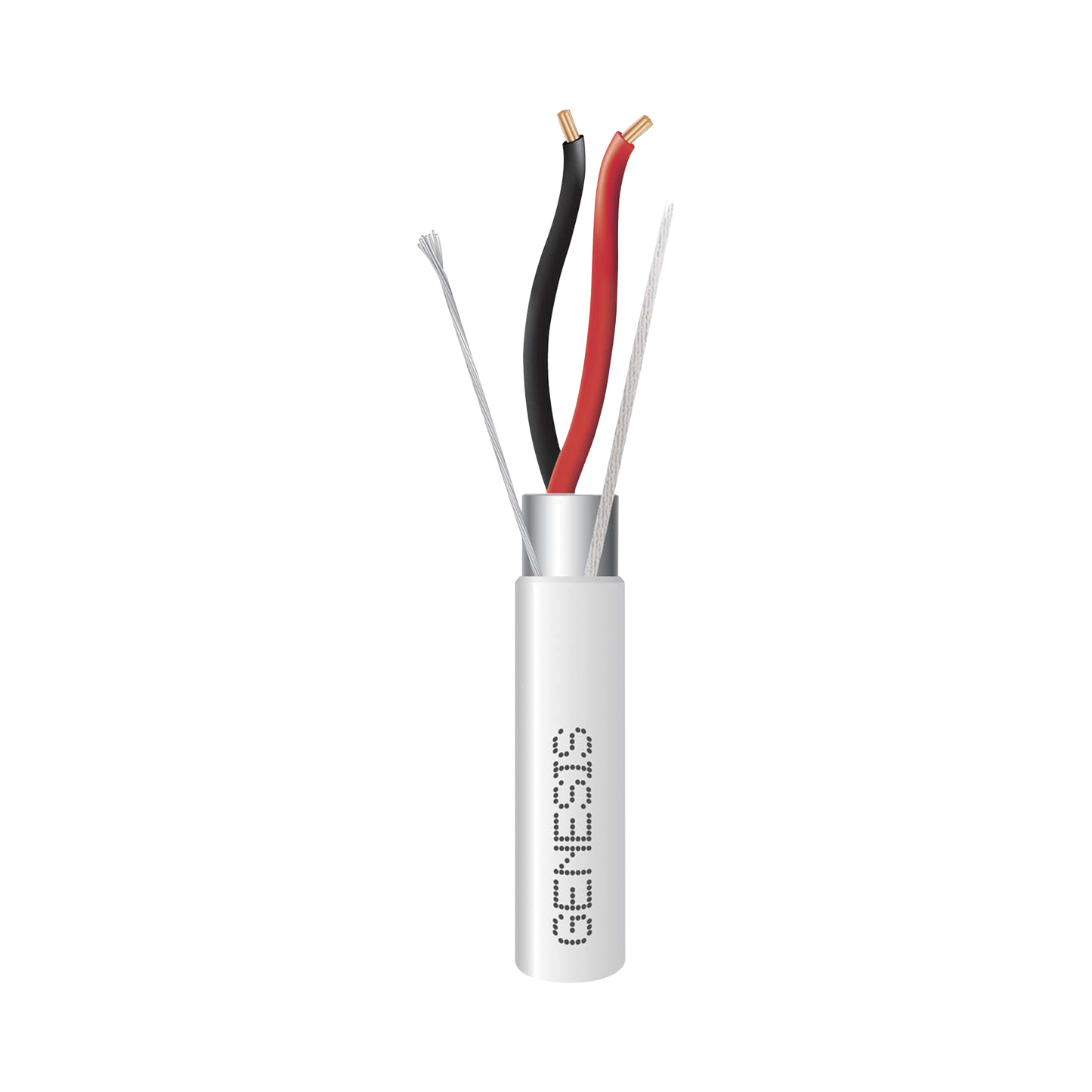 3221-5012 - Carrete de 152 Metros (500 Pies) de Cable / 2 x 16 AWG / Blindado / Plenum / Color Blanco / Para Aplicaciones de Audio, Seguridad y Control
