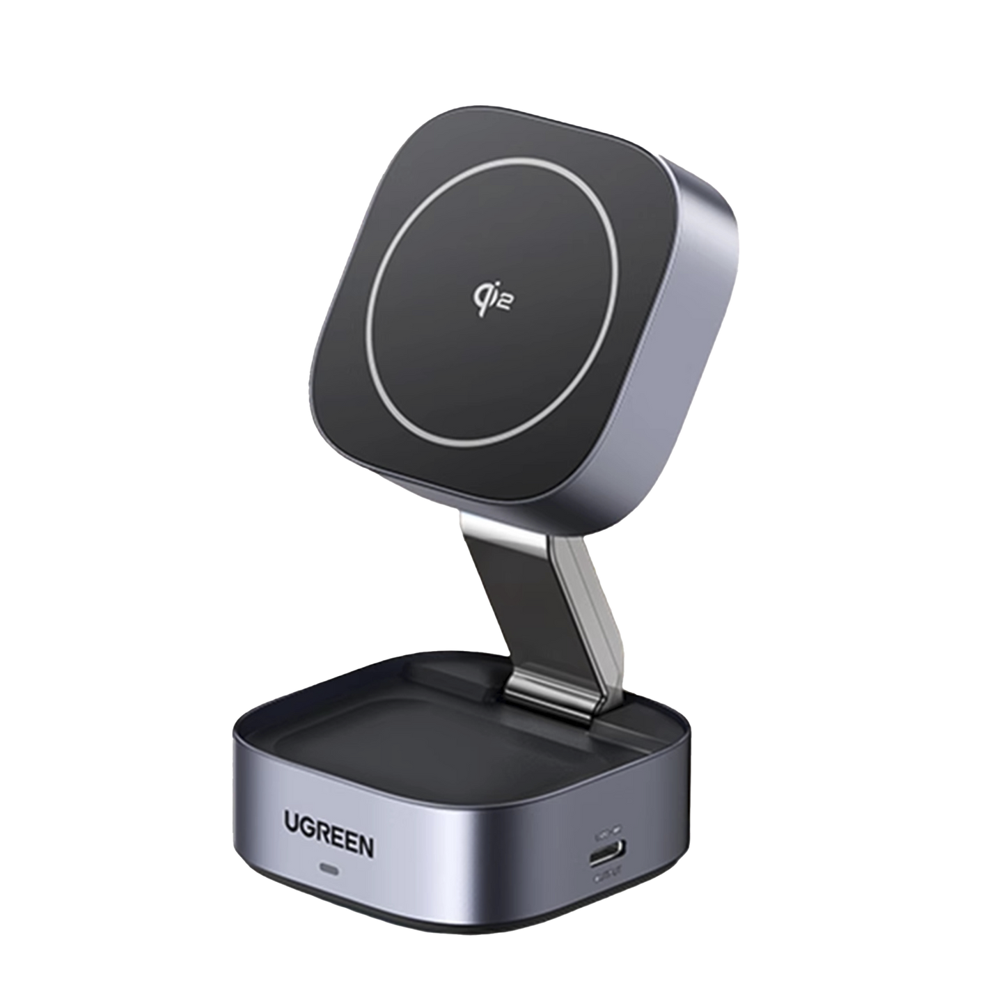 35316 - Cargador Inalámbrico 2 en 1 25W / Tecnología Magnética Qi 2 / 15W para Teléfono + 5W para Auriculares / Puerto USB-C 5W / Protecciones Múltiples / Cable USB-C Incluido