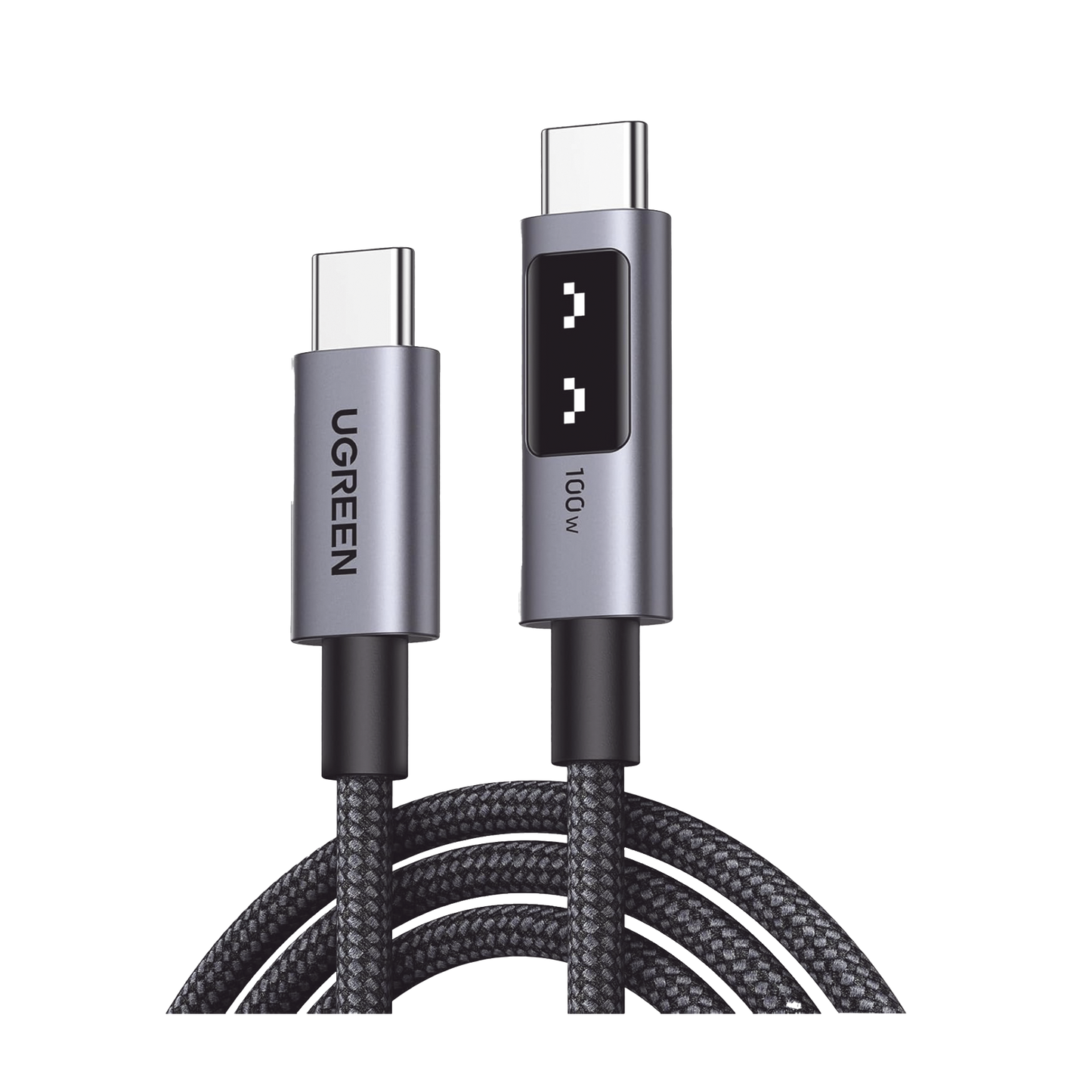 35501 - Cable USB-C a USB-C | 1 Metro | Carga Rápida de hasta 100W | Transferencia de datos 480 Mbps | PD3.0 | QC4.0/3.0/2.0 | FPC | AFC | Protección Integrada| Caja de Aluminio | Nylon Trenzado | Amplia Compatibilidad | Color Negro.