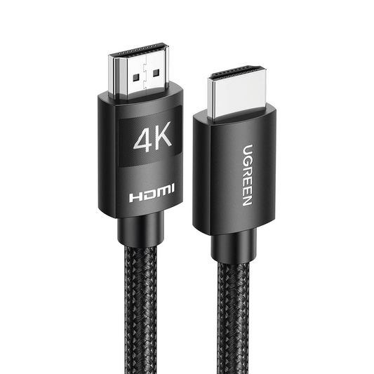 40101 Cable HDMI 2.0 de Nylon Trenzado | 2 metros | 4K@60Hz | ARC | Dolby ATMOS | True HD | TMDS | HDR | 3D Inversivo | 18Gbps | 3 Capas de Protección + 4 de Blindaje | Niquelado | Carcasa de Aluminio.