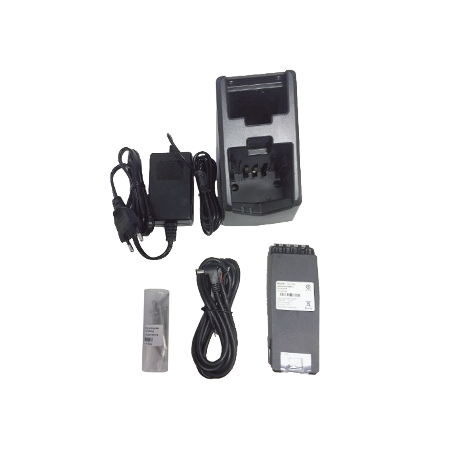 Cargador Simple SAILOR para SP3520, SP3510, SP3515, SP3550 / Kit Completo / Alimentación DC 12-24V o AC con Convertidor / Incluye Batería Li-ion, Cargador, Convertidor AC/DC y Cables de Conexión