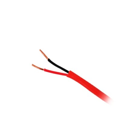 4311-1104/1000 Bobina de 305 Metros / Alambre de Cobre / 2 x 16 AWG / Tipo FPLR, CL3R, C (UL) FT4 / Color Rojo / Para Aplicaciones en Sistemas de Detección de Incendio y Sistemas de Evacuación