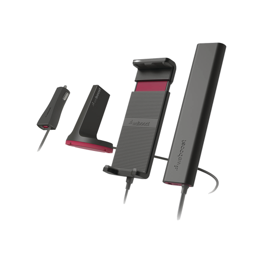 470-135 Kit Amplificador de señal celular 4G LTE, 3G y VOZ. Especial para vehículos donde el conductor o copiloto requiere la mayor concentración de señal. Soporta un usuario y múltiples operadores.