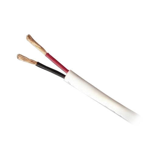 54755501/500 Bobina de 152 Metros / Cable de Cobre / 2 x 14 AWG / Tipo Audio CMR, CLR3R, FT4 / Para Intemperie / Color Blanco / Para Aplicaciones en Audio / AUDACIOUS