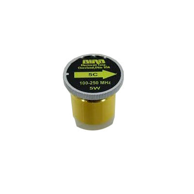 5C - Elemento de 5 Watt en linea 7/8" para Wattmetro BIRD 43 en Rango de Frecuencia de 100 a 250 MHz.