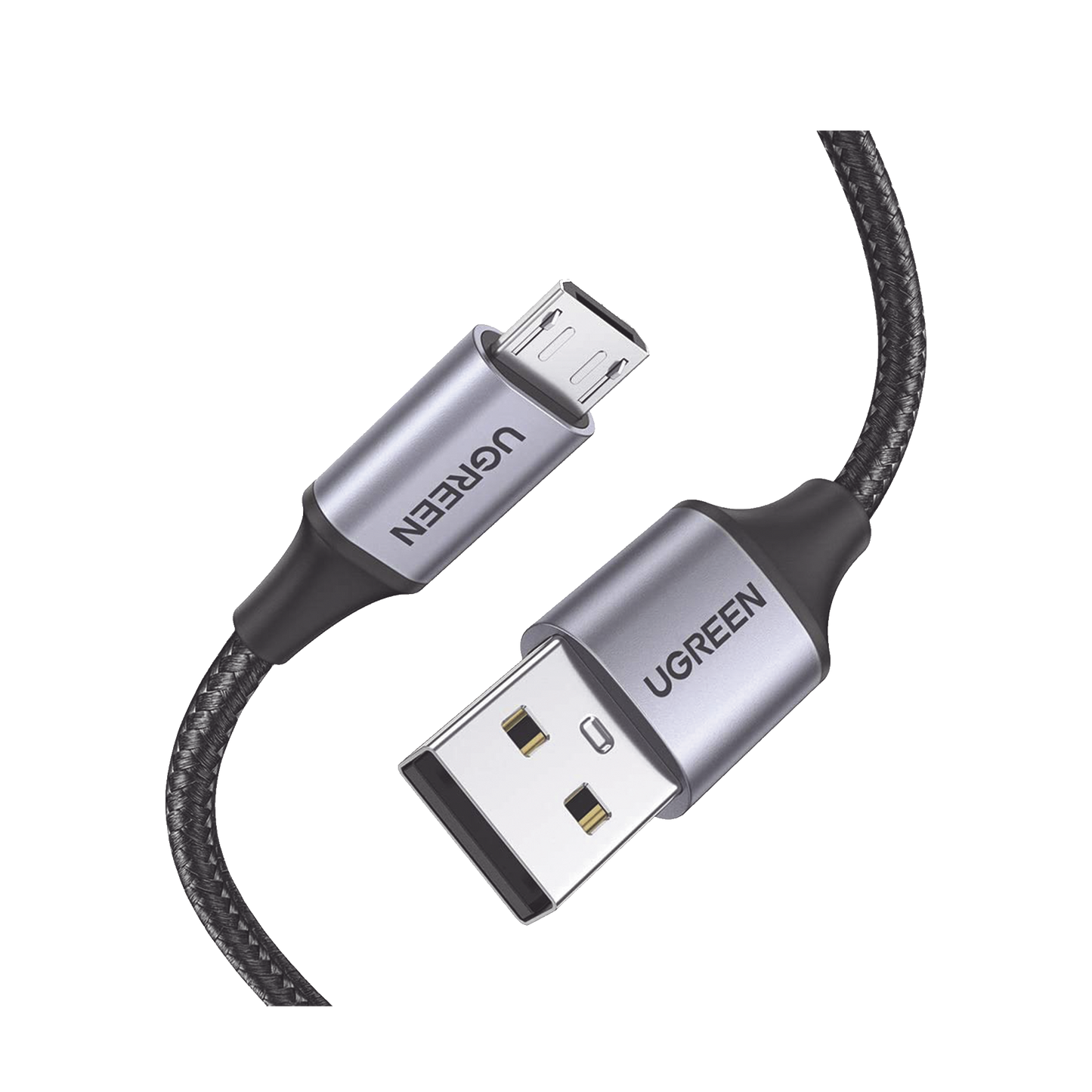 60146 - Cable USB-A a Micro USB | 1 Metro (3.28 Pies) | Carga R�pida | QC 3.0/2.0 | FPC | AFC | Transferencia de Datos de 480 Mbps | Recarga hasta 18W | Protecci�n Integrada | Caja de Aluminio | Nylon Trenzado | Color Negro