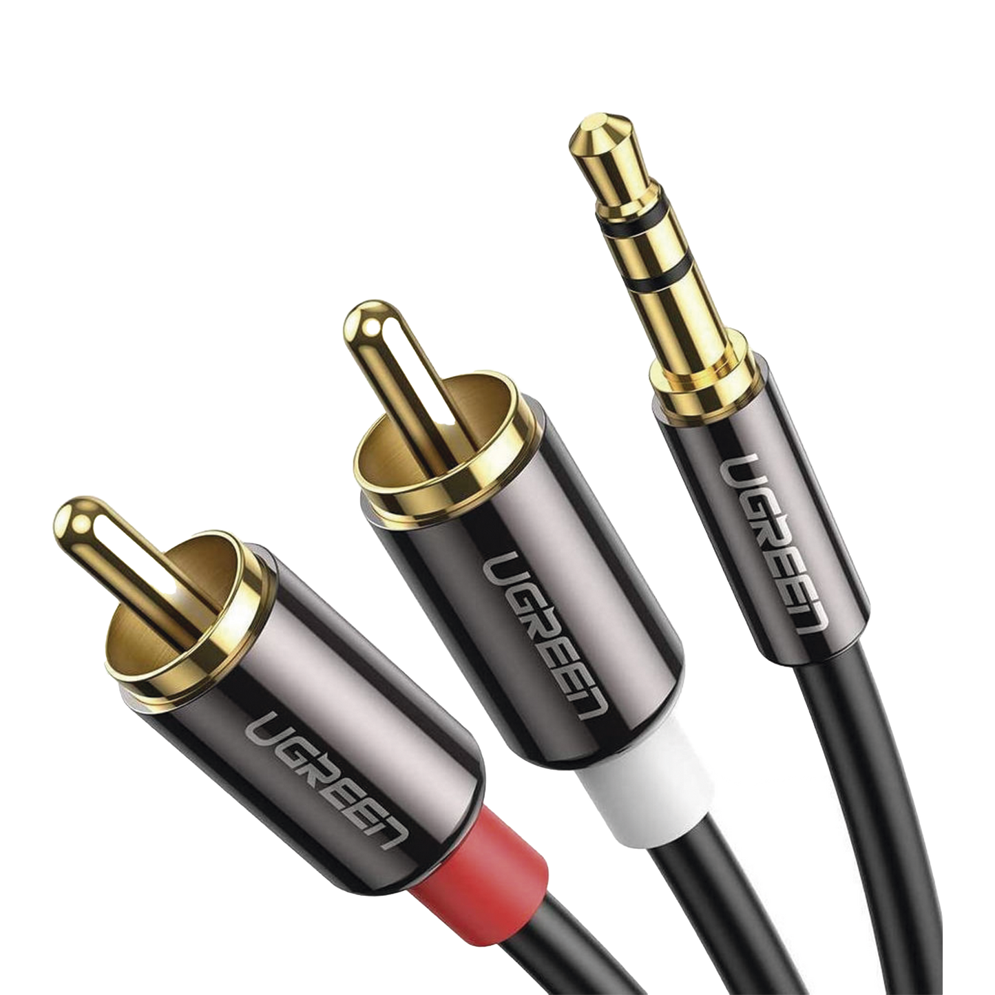 60836 Cable Audio Premium Jack 3.5mm a 2 RCA / 10 Metros / Flexible / Doble Blindaje / Transferencia de Audio sin Pérdidas / Caja de Aleación de Cobre / Amplia Compatibilidad / Diseño Duradero.