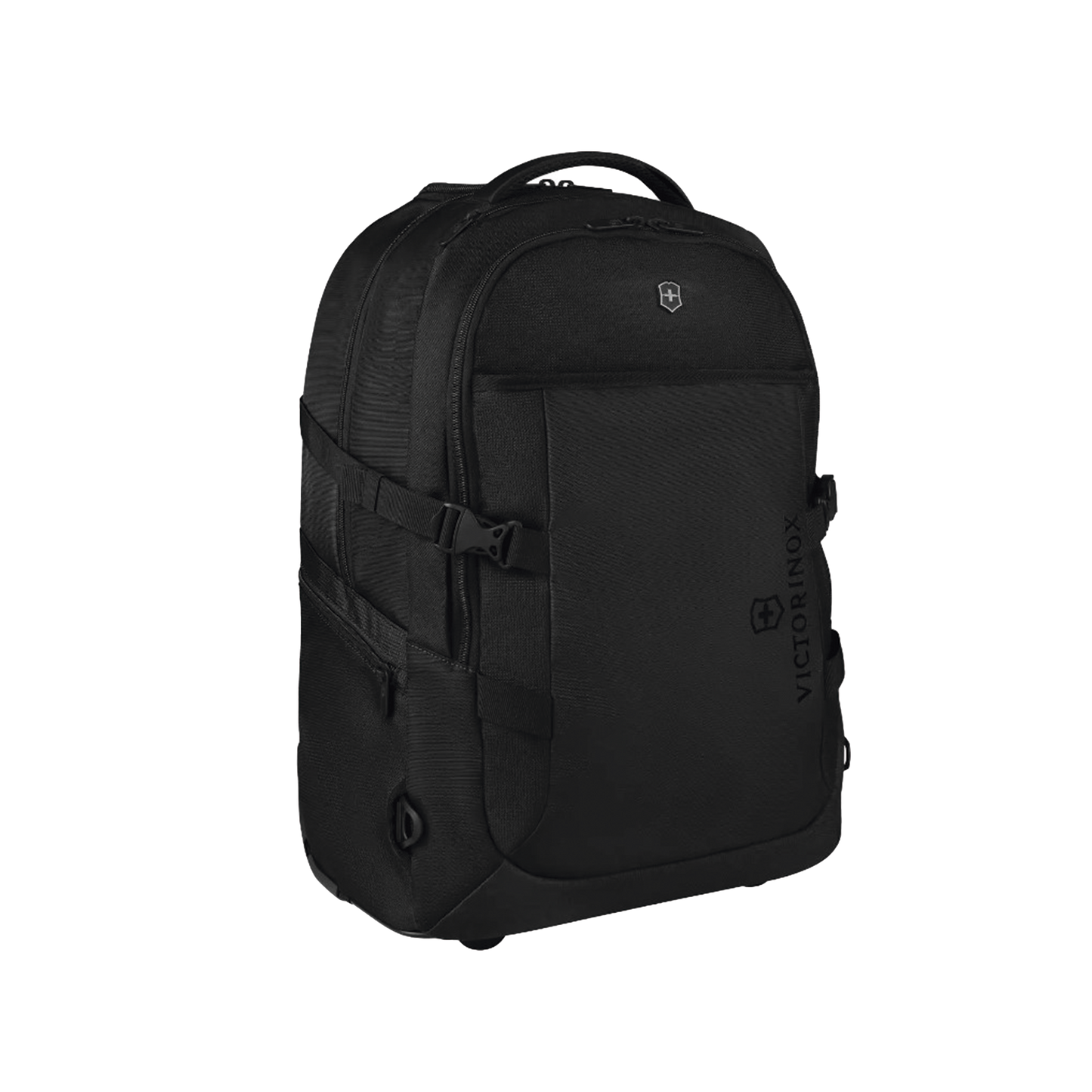611-425 - Mochila VX Sport EVO con Ruedas, Mango Telescópico y Correas al Hombro. Fabricada en Poliéster Negro repelente al Agua. Backpack on Wheels.