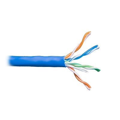 6360-1106/1000 Bobina de Cable de 305 Metros / UTP Cat6 Riser / Color Azul / UL, CMR, Probado a 350 Mhz / Para Aplicaciones de CCTV, Redes de Datos IP Megapixel / Control rs485