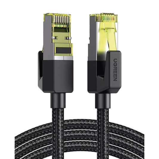 80423 Cable Ethernet Cat7 CLASSâ? F/FTP Redondo con Malla de Nylon 2 Metros