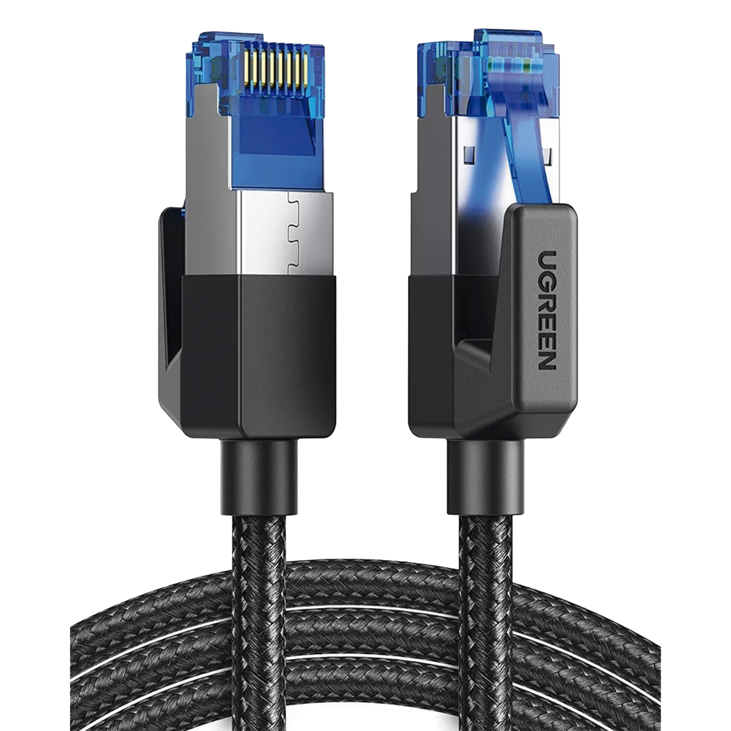 80431 - Cable Ethernet Cat8 CLASS F/FTP Redondo con Malla de Nylon 2 Metros (6.56 Pies)