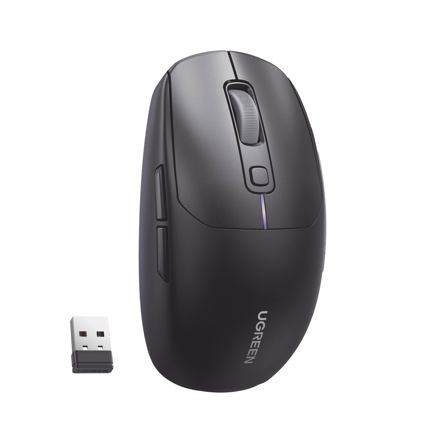 90539 Mouse Gaming Inalámbrico| 5000 DPI | 5 Niveles de DPI |6 Botones | Recargable | Tri-Modo USB/BT/2,4 GHz | Diseño Ergonómico | Alta Capacidad de Batería | Luz Led | Compatible con Windows macOS Android iOS Linux.