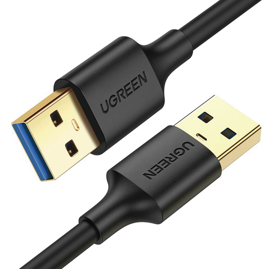 90576 Cable USB-A 3.0 a  USB-A 3.0 / 3 Metros / Macho a Macho / Conector Niquelado / Núcleo de Cobre Estañado / Blindaje Múltiple / Velocidad 5Gbps / No Requiere Controlador / Compatible con USB 2.0 Y USB 1.1