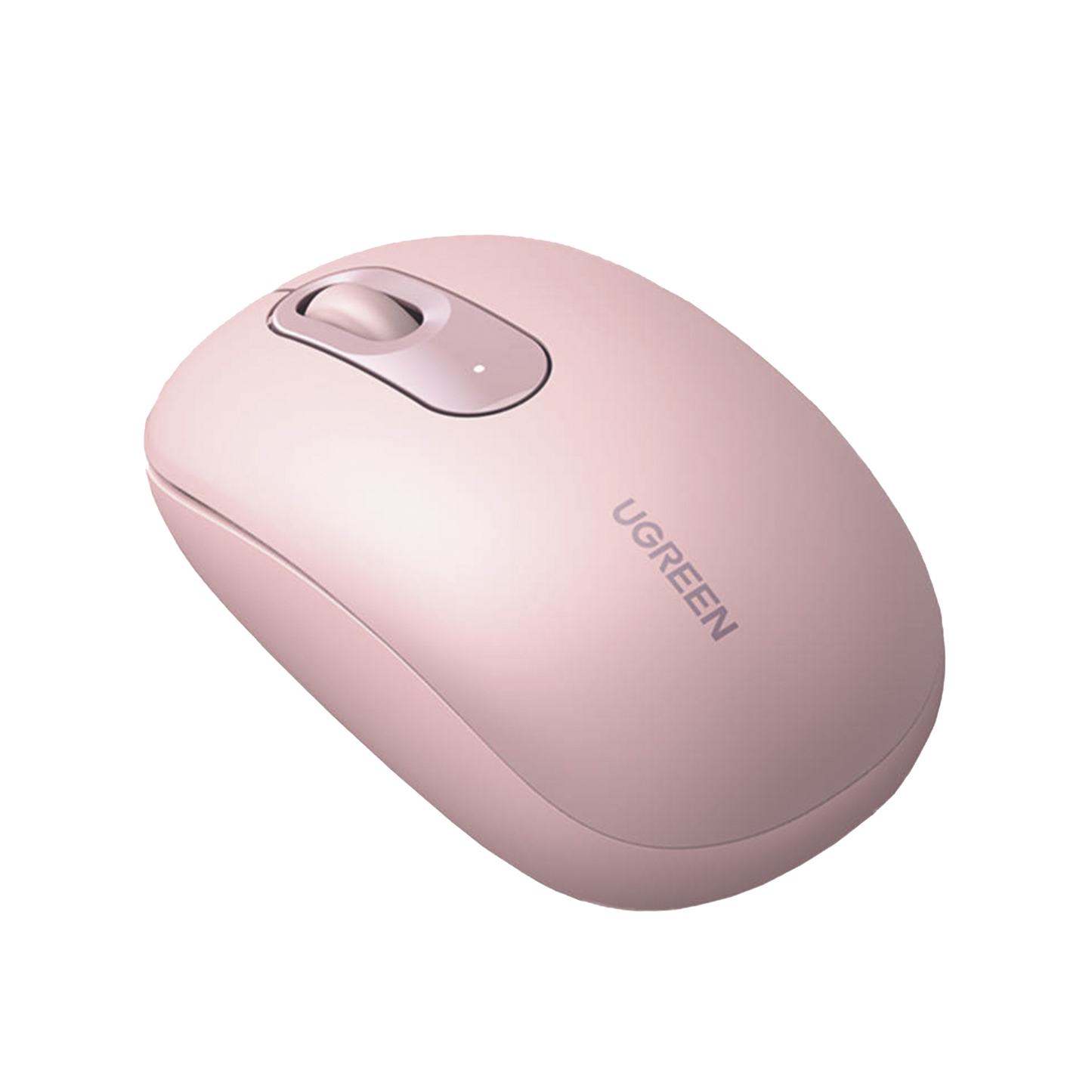 90686 - Mouse Inalámbrico 2.4G 800/1200/1600/2400 DPI | Función de 3 botones | Alcance 10m | Silencioso | Ergonómico | Anti-caída y Anti-interferencias | Batería Alcalina AA incluida | Color Dusty Pink.