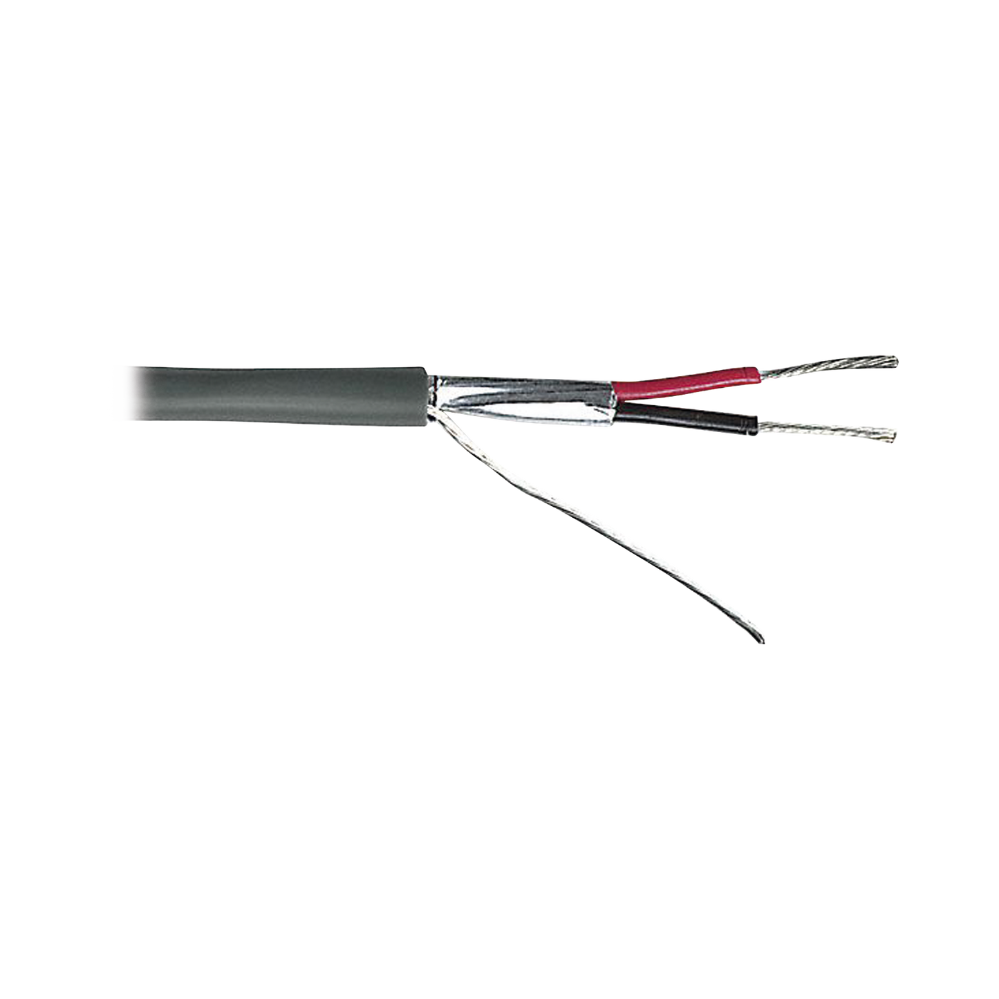 9222 Cable 2 x 18 AWG / Blindado / 305 Metros / Riser / UL / Color Gris / Hecho en México