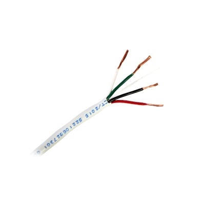 92-70 Bobina de 305 Metros / Cable de Cobre / 4 X 18 AWG / Tipo Alarmas UL / Para Interior / Color Gris / Para Aplicaciones de Alarmas de Intrusión / Interfonos / TV Porteros / y Multi-Propósito / Hecho en México