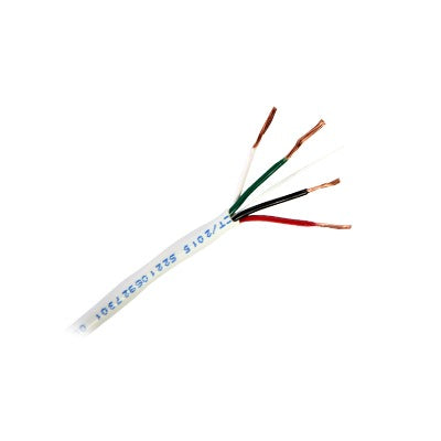 92-70 - Bobina de 305 Metros (1000 Pies) / Cable de Cobre / 4 X 18 AWG / Tipo Alarmas UL / Para Interior / Color Gris / Para Aplicaciones de Alarmas de Intrusi�n / Interfonos / TV Porteros / y Multi-Prop�sito / Hecho en M�xico