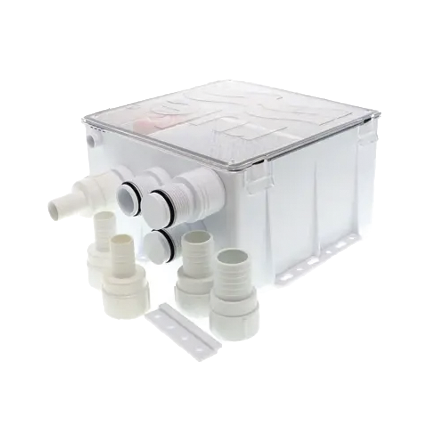 98B-24 - Sistema de desagüe para duchas con bomba de achique de 800 galones por hora a 24 Volts de corriente directa e interruptor de flotación