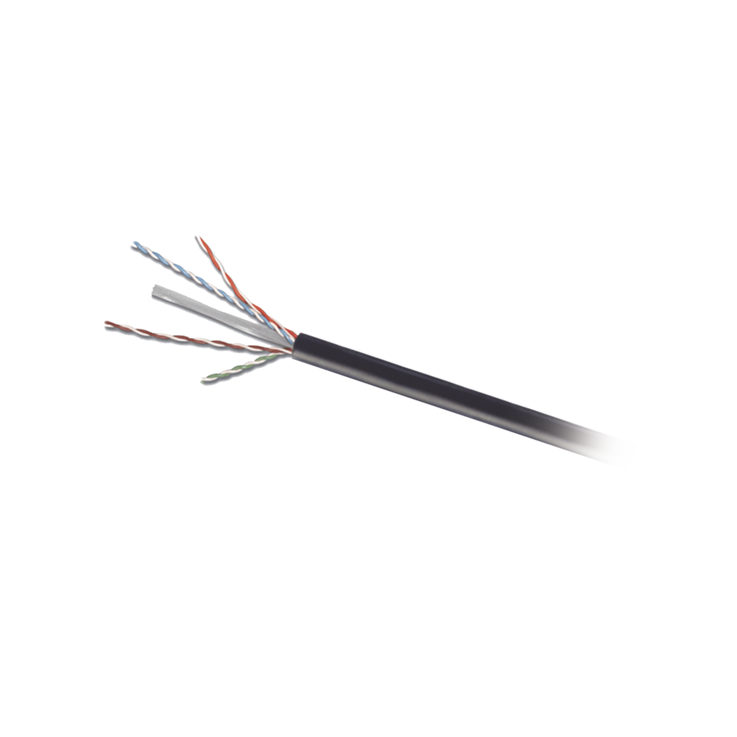 9C6O4-E2-01-R1A - Bobina de Cable UTP de 4 Pares, Para Exterior con Gel, Cat6 (23 AWG), Industrial para Climas Extremos, Enterrado Directo, Color Negro, 305 Metros (1000 Pies)
