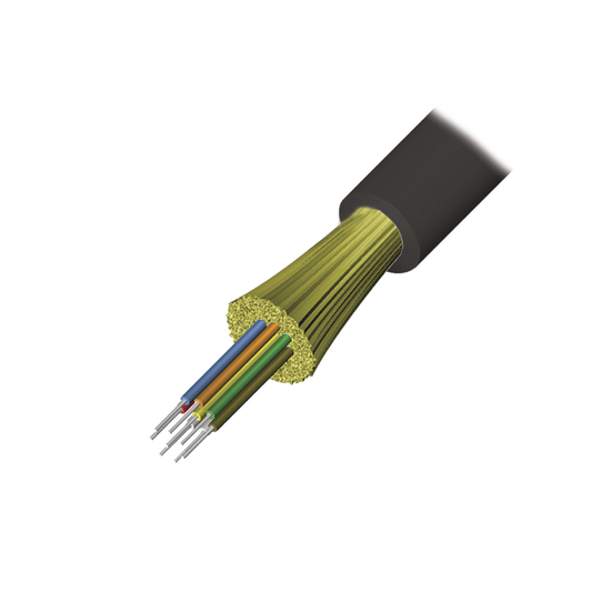 9GD5R006D-T301A Cable de Fibra Óptica de 6 hilos, Interior/Exterior, Tight Buffer, No Conductiva (Dieléctrica), Riser, Multimodo OM3 50/125 optimizada, 1 Metro