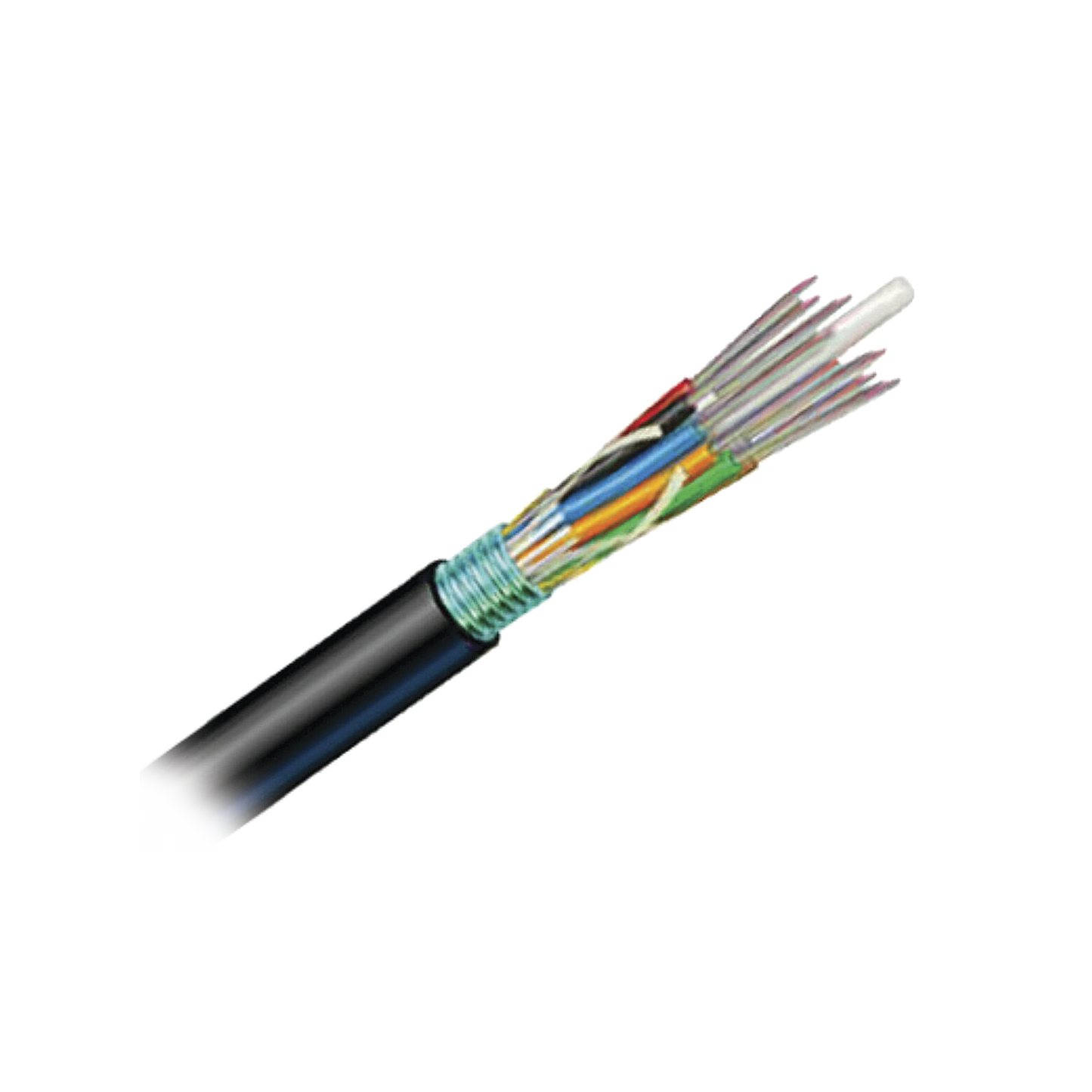 9PF5C006D-T301A Cable de Fibra Óptica 6 hilos, OSP (Planta Externa), Armada, Gel, HDPE (Polietileno de alta densidad), Multimodo OM3 50/125 Optimizada, 1 Metro