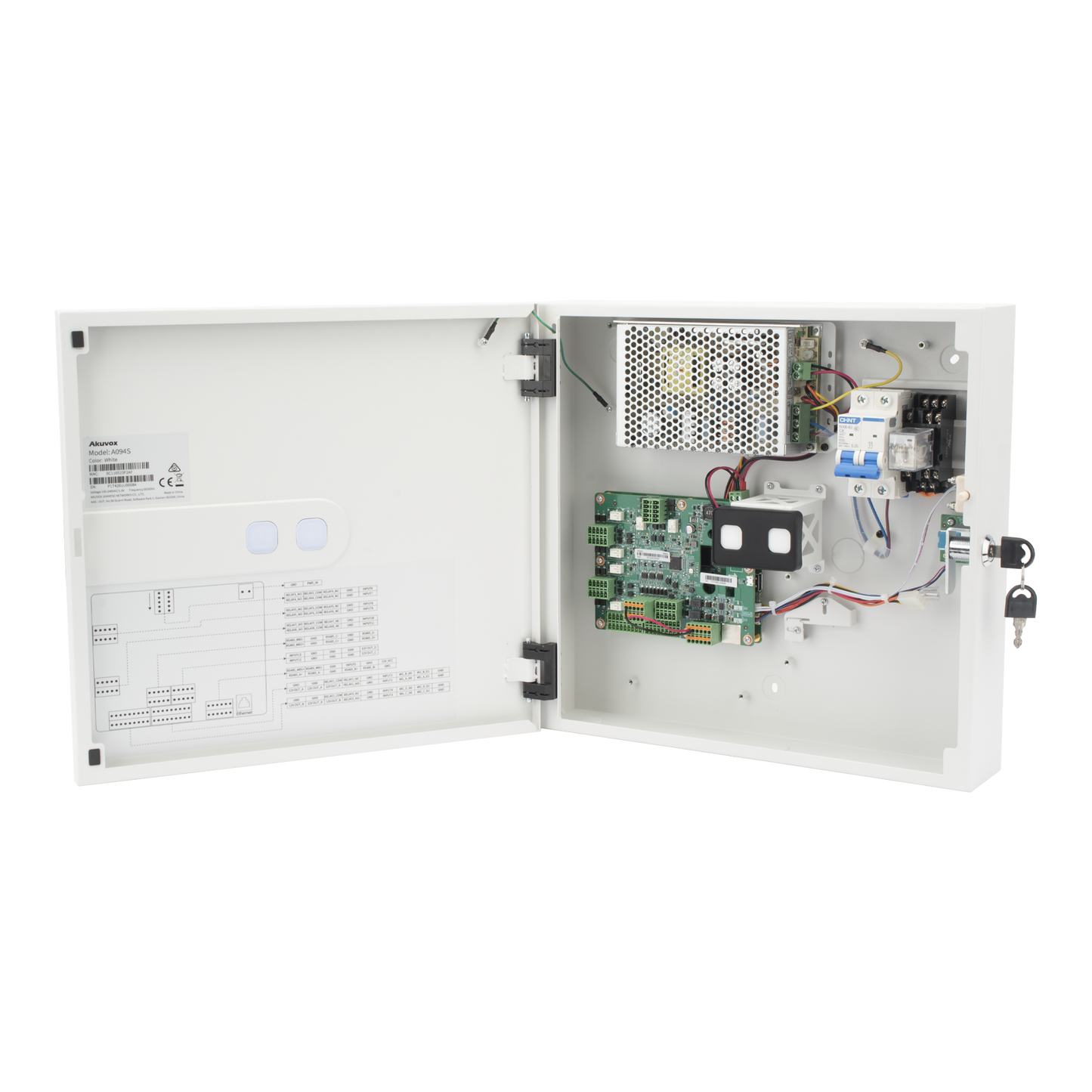 A094S - Controlador de Acceso para 4 puertas / Administrable 100 % en la Nube / Compatible con Teclado Wiegand de Terceros / PIN para visitas desde la APP / Capacidad de batería de respaldo / Función de Anti-Passback / 50,000 Tarjetas