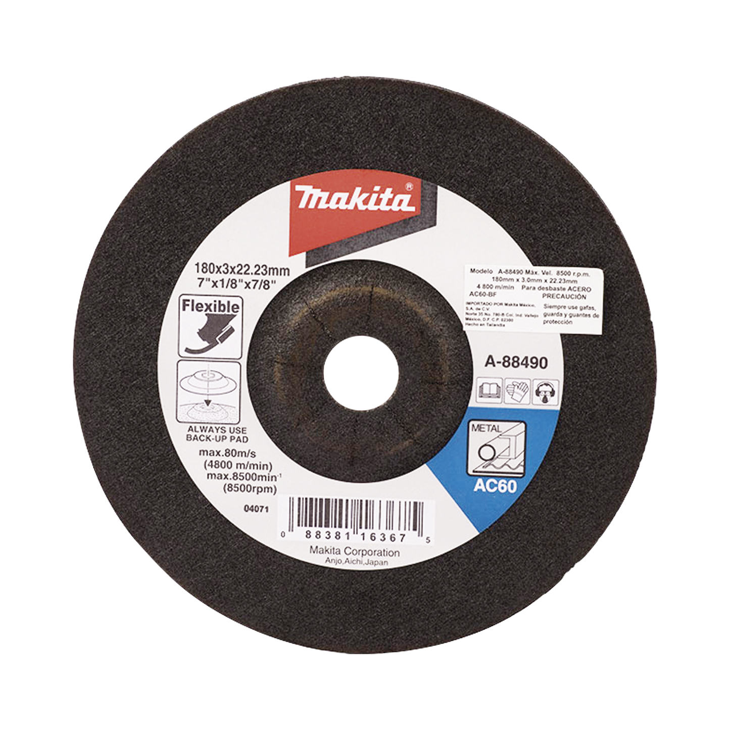A-88490 Disco de desbaste de 7