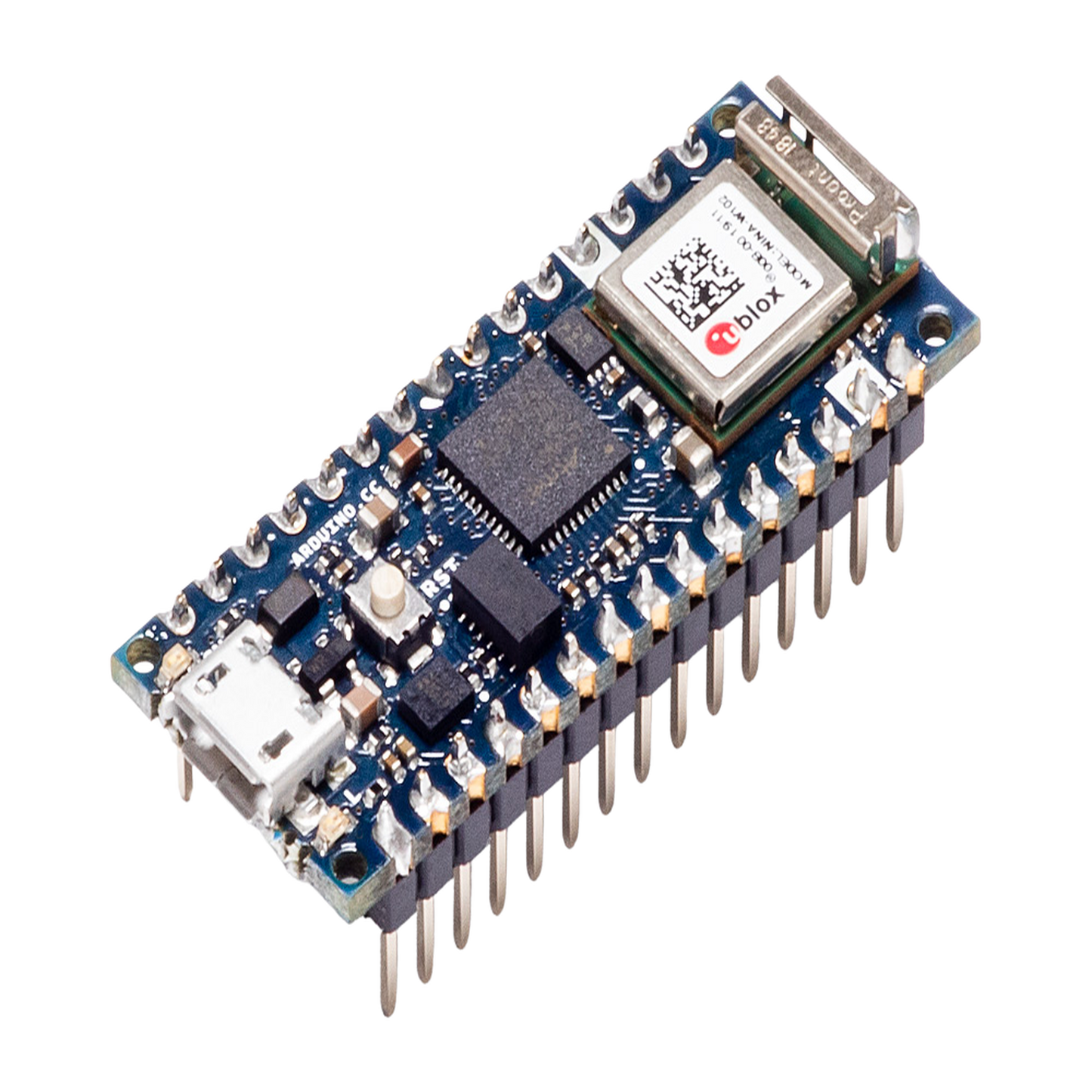 ABX-00032 - Placa de Desarrollo IoT / Cortex-M0+ SAMD21 48 MHz / Wi-Fi 802.11 b/g/n + Bluetooth 4.2 / IMU 6 Ejes LSM6DSOXTR / Crypto Chip ATECC608A / 3.3V I/O / Micro USB / Compatible Arduino IDE y Cloud