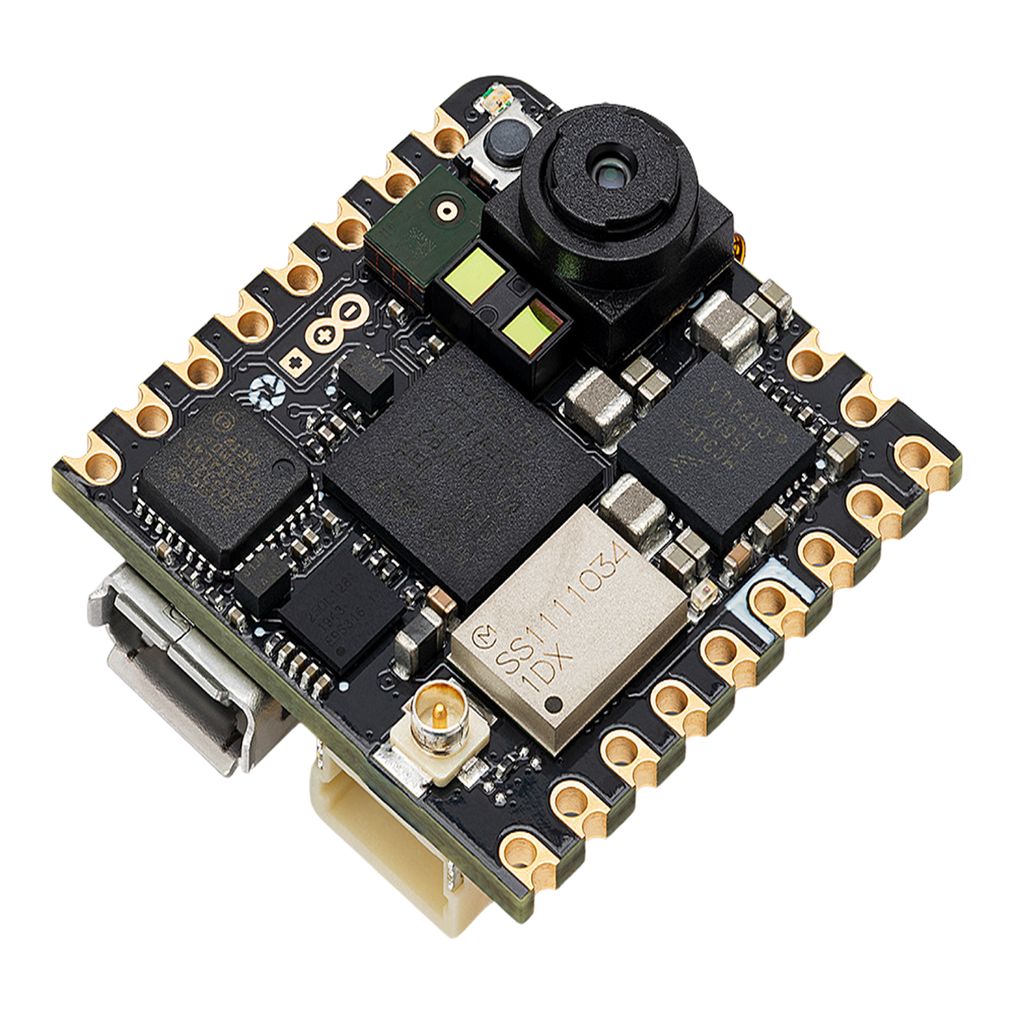 ABX-00051 - Placa de Desarrollo Arduino® Nicla Vision / Visión por Máquina en el Borde / STM32H747 Dual-Core / Cámara 2MP / Wi-Fi + Bluetooth® / Sensores IMU 6 Ejes + ToF / Crypto SE050C2 / Compatibilidad Arduino Cloud
