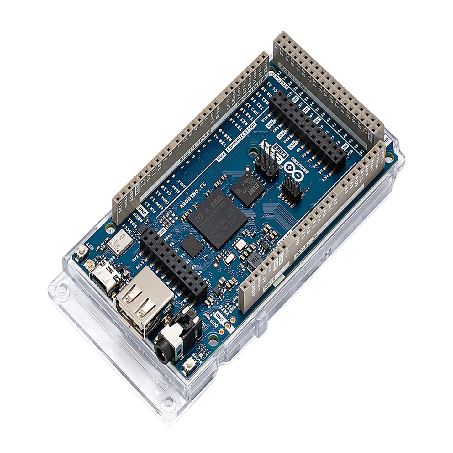 ABX-00063 - Placa de Desarrollo Arduino® GIGA R1 WiFi / Microcontrolador STM32H747 Dual-Core / 76 I/O Digitales / 14 Entradas Analógicas / Wi-Fi® y Bluetooth® Integrados / 16 MB Flash + 8 MB SDRAM / Compatibilidad Mega 2560