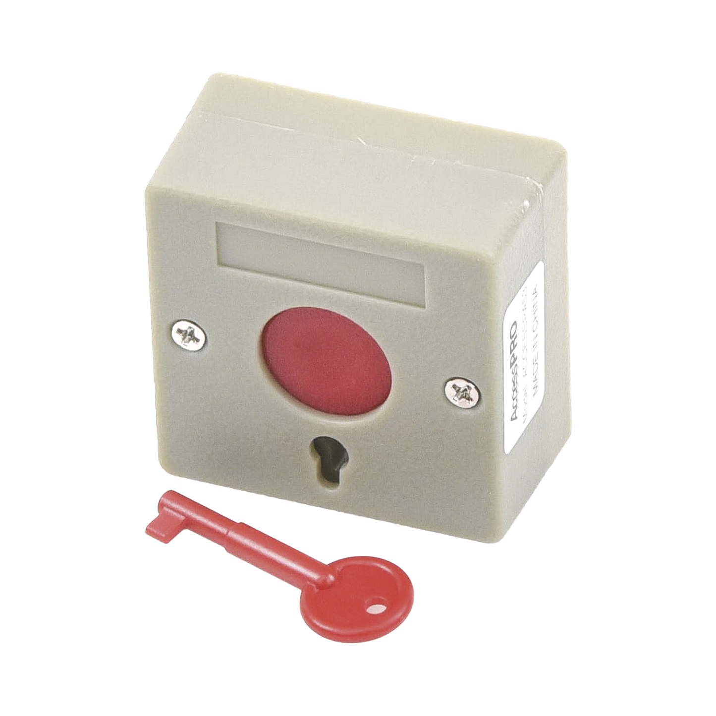 ACCESSPA53 Botón de Pánico a Prueba de Fuego / Restablecimiento con Llave / Tamaño Compacto para Fácil Instalación